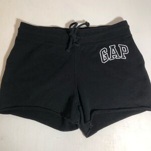 GAP Sweatshorts, XS, Black w/white logo, pre-owned, pet/smoke free home, cozy,